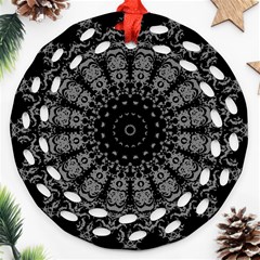 Gothic Mandala Ornament (round Filigree) by MRNStudios