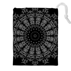 Gothic Mandala Drawstring Pouch (5xl) by MRNStudios