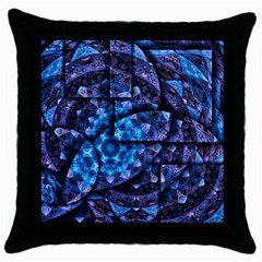 Dismembered Mandala Throw Pillow Case (black) by MRNStudios