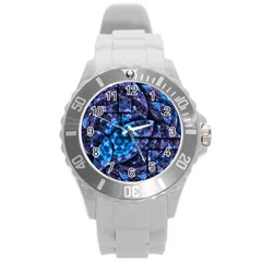 Dismembered Mandala Round Plastic Sport Watch (l)