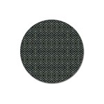 Iron Ornament Grid Pattern Magnet 3  (Round) Front