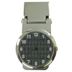 Iron Ornament Grid Pattern Money Clip Watches by dflcprintsclothing