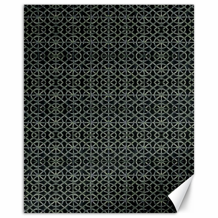 Iron Ornament Grid Pattern Canvas 16  x 20 