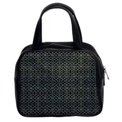 Iron Ornament Grid Pattern Classic Handbag (two Sides)