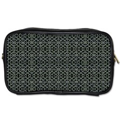 Iron Ornament Grid Pattern Toiletries Bag (one Side)