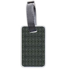 Iron Ornament Grid Pattern Luggage Tag (one Side) by dflcprintsclothing