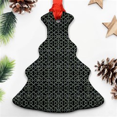 Iron Ornament Grid Pattern Christmas Tree Ornament (two Sides) by dflcprintsclothing