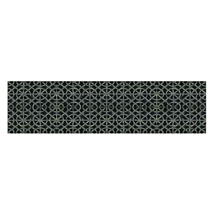 Iron Ornament Grid Pattern Satin Scarf (Oblong)