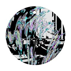 Digital Wave Ornament (round) by MRNStudios