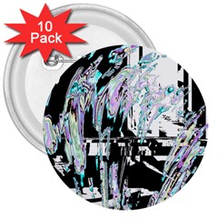 Digital Wave 3  Buttons (10 Pack)  by MRNStudios