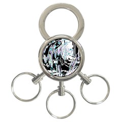 Digital Wave 3-ring Key Chain by MRNStudios