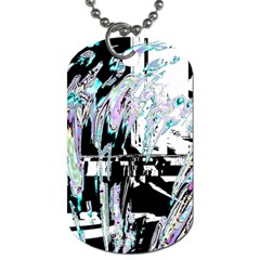 Digital Wave Dog Tag (one Side) by MRNStudios