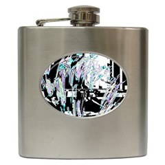 Digital Wave Hip Flask (6 Oz) by MRNStudios