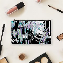 Digital Wave Cosmetic Bag (small) by MRNStudios