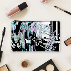 Digital Wave Cosmetic Bag (medium) by MRNStudios