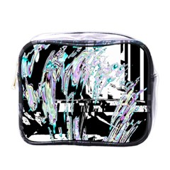 Digital Wave Mini Toiletries Bag (one Side) by MRNStudios