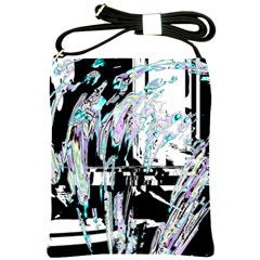 Digital Wave Shoulder Sling Bag by MRNStudios