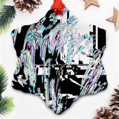 Digital Wave Ornament (snowflake) by MRNStudios