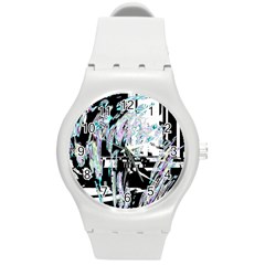 Digital Wave Round Plastic Sport Watch (m) by MRNStudios