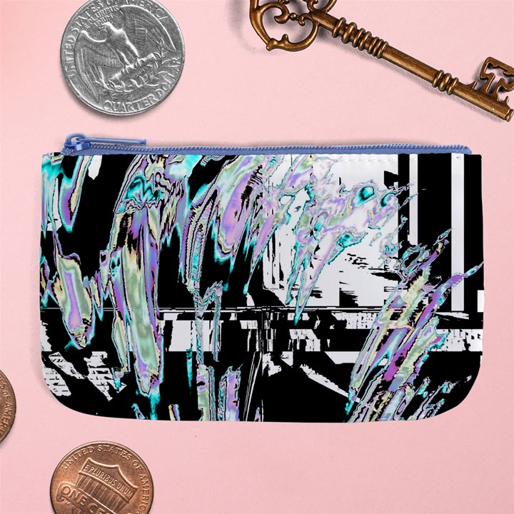 Digital Wave Large Coin Purse