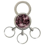 Geometric Abstraction 3-Ring Key Chain Front