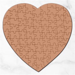 Antique Brass Brown Jigsaw Puzzle (heart)