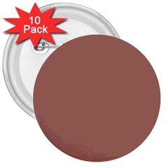 Blast-off Bronze Brown 3  Buttons (10 Pack)  by FabChoice