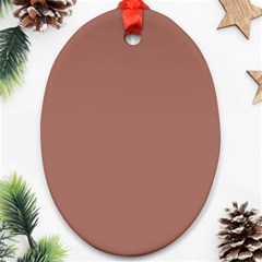 Blast-off Bronze Brown Oval Ornament (two Sides) by FabChoice