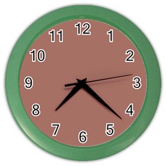 Blast-off Bronze Brown Color Wall Clock by FabChoice