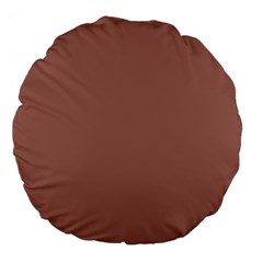 Blast-off Bronze Brown Large 18  Premium Flano Round Cushions by FabChoice