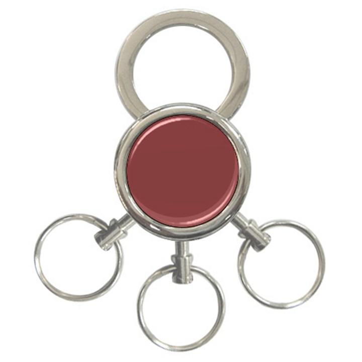 Brandy Brown 3-Ring Key Chain