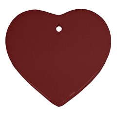 Brandy Brown Heart Ornament (two Sides)