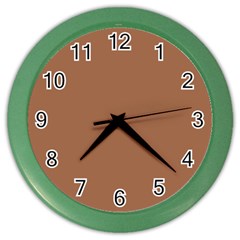 Brass Knuckles Brown Color Wall Clock by FabChoice