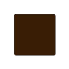 Brunette Brown Square Magnet by FabChoice