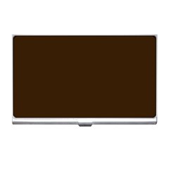 Brunette Brown Business Card Holder by FabChoice