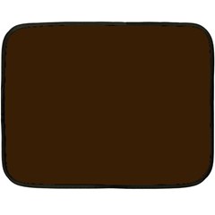 Brunette Brown Double Sided Fleece Blanket (mini)  by FabChoice