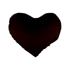 Brunette Brown Standard 16  Premium Heart Shape Cushions by FabChoice