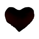 Brunette Brown Standard 16  Premium Heart Shape Cushions Back