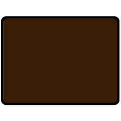 Brunette Brown Double Sided Fleece Blanket (large)  by FabChoice