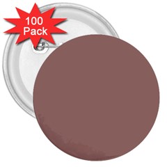 Burnished Brown 3  Buttons (100 Pack)  by FabChoice