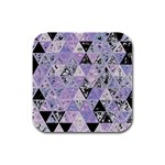 Candy Glass Rubber Square Coaster (4 pack)  Front