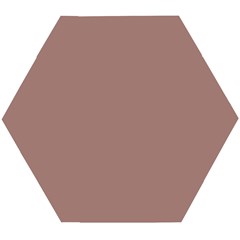 Burnished Brown Wooden Puzzle Hexagon by FabChoice