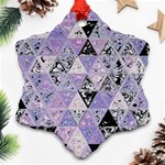 Candy Glass Snowflake Ornament (Two Sides) Back