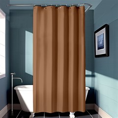 Cafe Au Lait Brown Shower Curtain 36  X 72  (stall)  by FabChoice