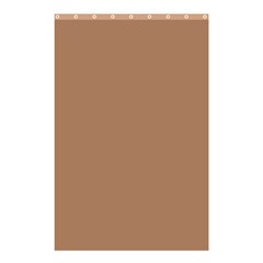 Cafe Au Lait Brown Shower Curtain 48  X 72  (small)  by FabChoice