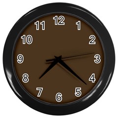 Cafe Noir Brown Wall Clock (black) by FabChoice