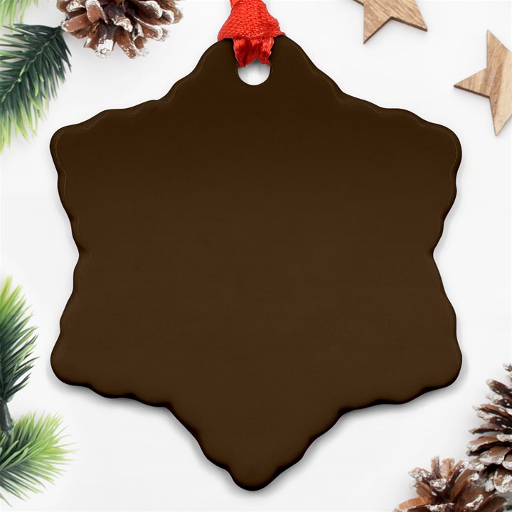 Cafe Noir Brown Ornament (Snowflake)