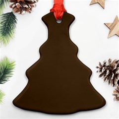 Cafe Noir Brown Christmas Tree Ornament (two Sides) by FabChoice