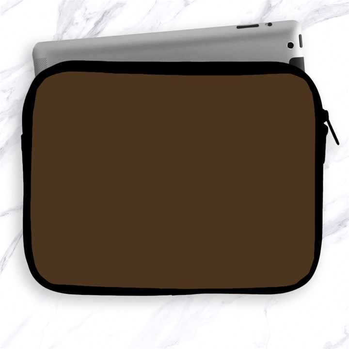 Cafe Noir Brown Apple iPad 2/3/4 Zipper Cases