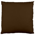 Cafe Noir Brown Large Flano Cushion Case (Two Sides) Back